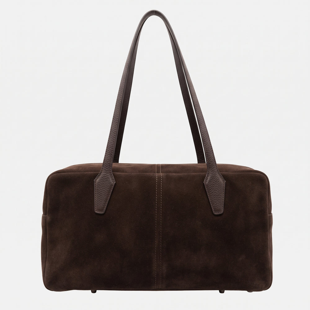 Borsa Bauletto Talarico in Camoscio Marrone