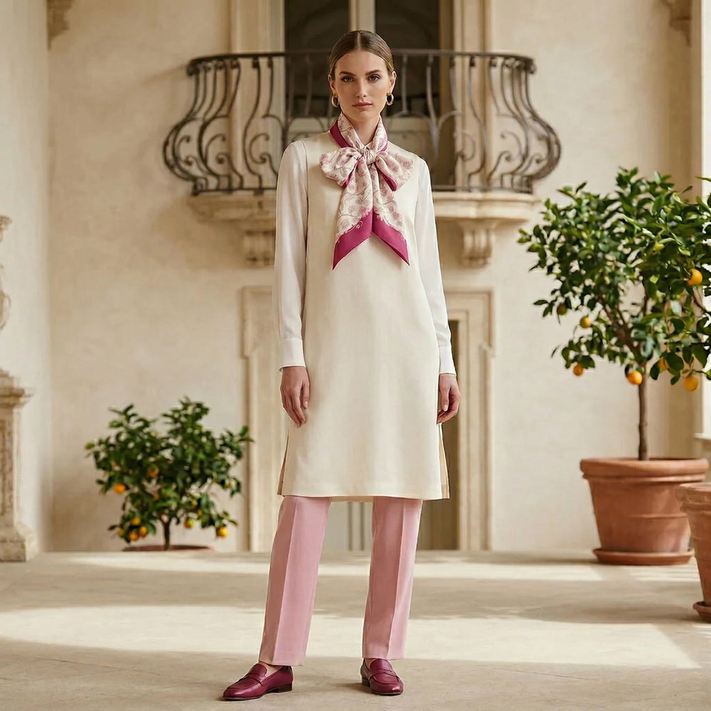 Foulard In Seta Twill 90 Ramage