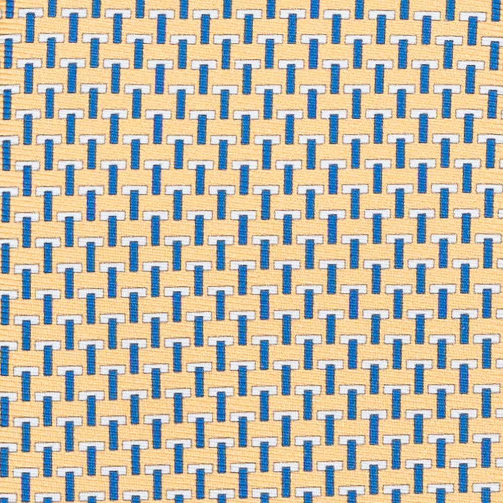 3-Fold Silk Ties T Iconica Yellow Blue