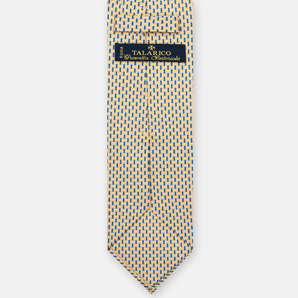 3-Fold Silk Ties T Iconica Yellow Blue