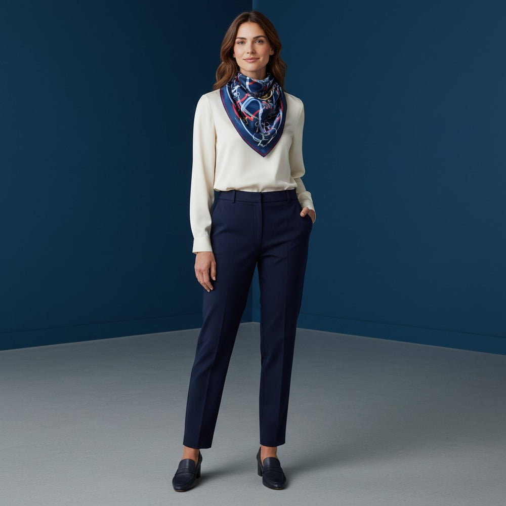 Heritage Ride 90 Twill Silk Scarf