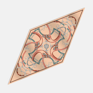 Heritage Ride Silk Twill Rhombus Scarf
