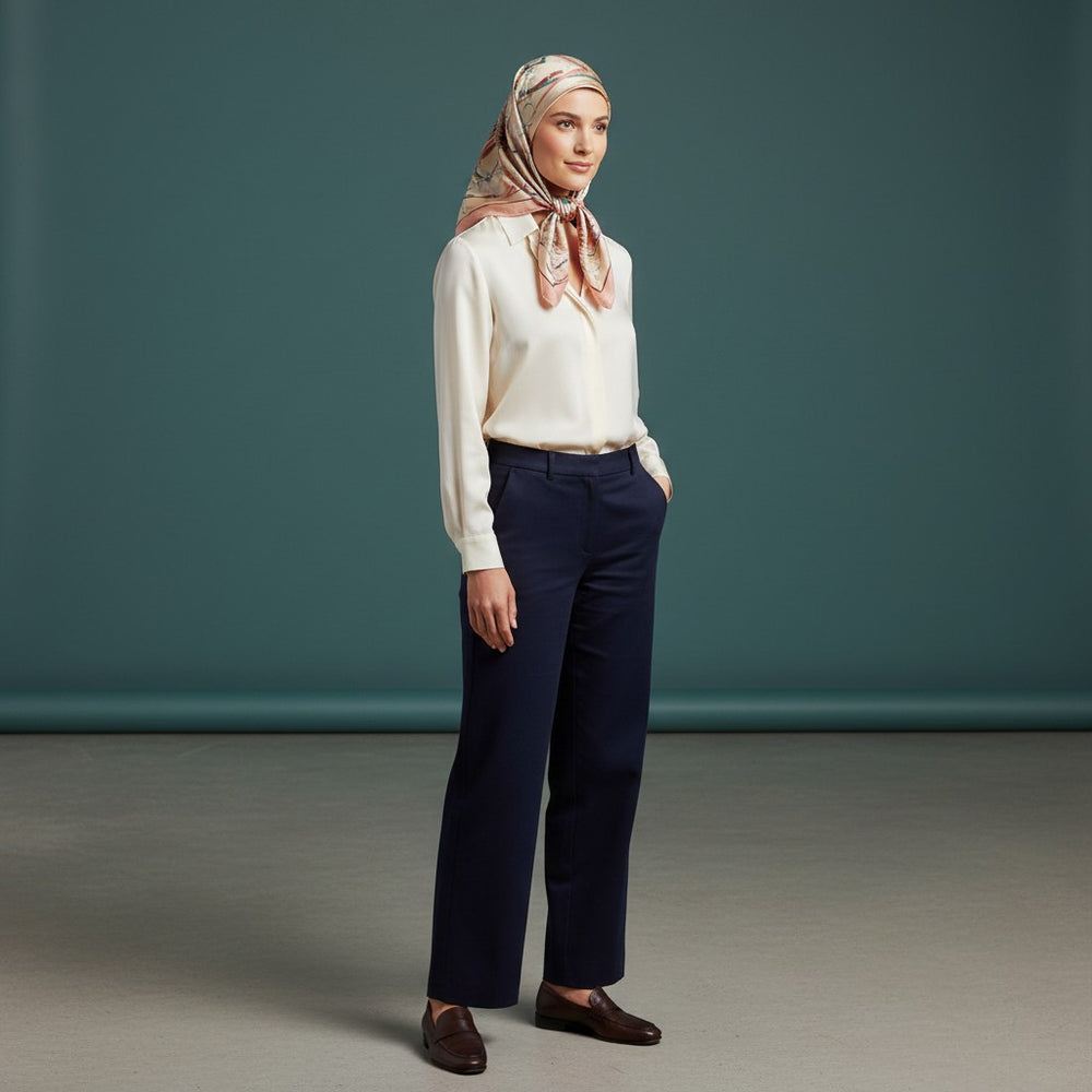 Heritage Ride 90 Twill Silk Scarf