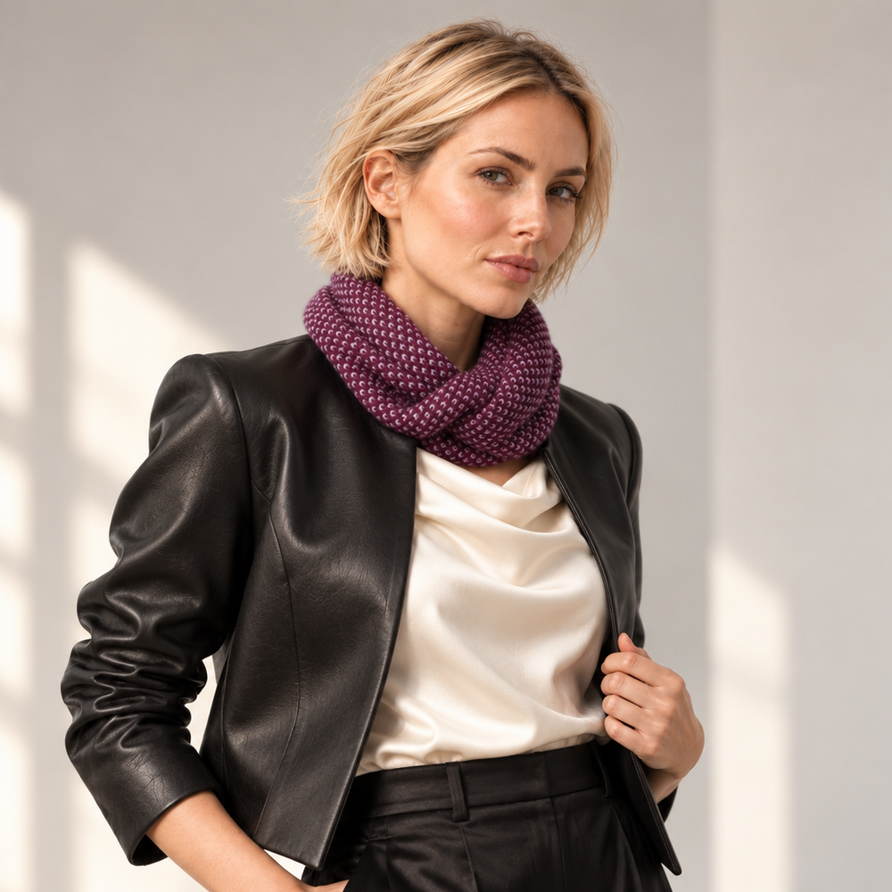 Scaldacollo Virgola in 100% Cashmere