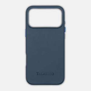 iPhone 17 Pro Max Leather Hard Case | Large-Scale Excellence | Blue
