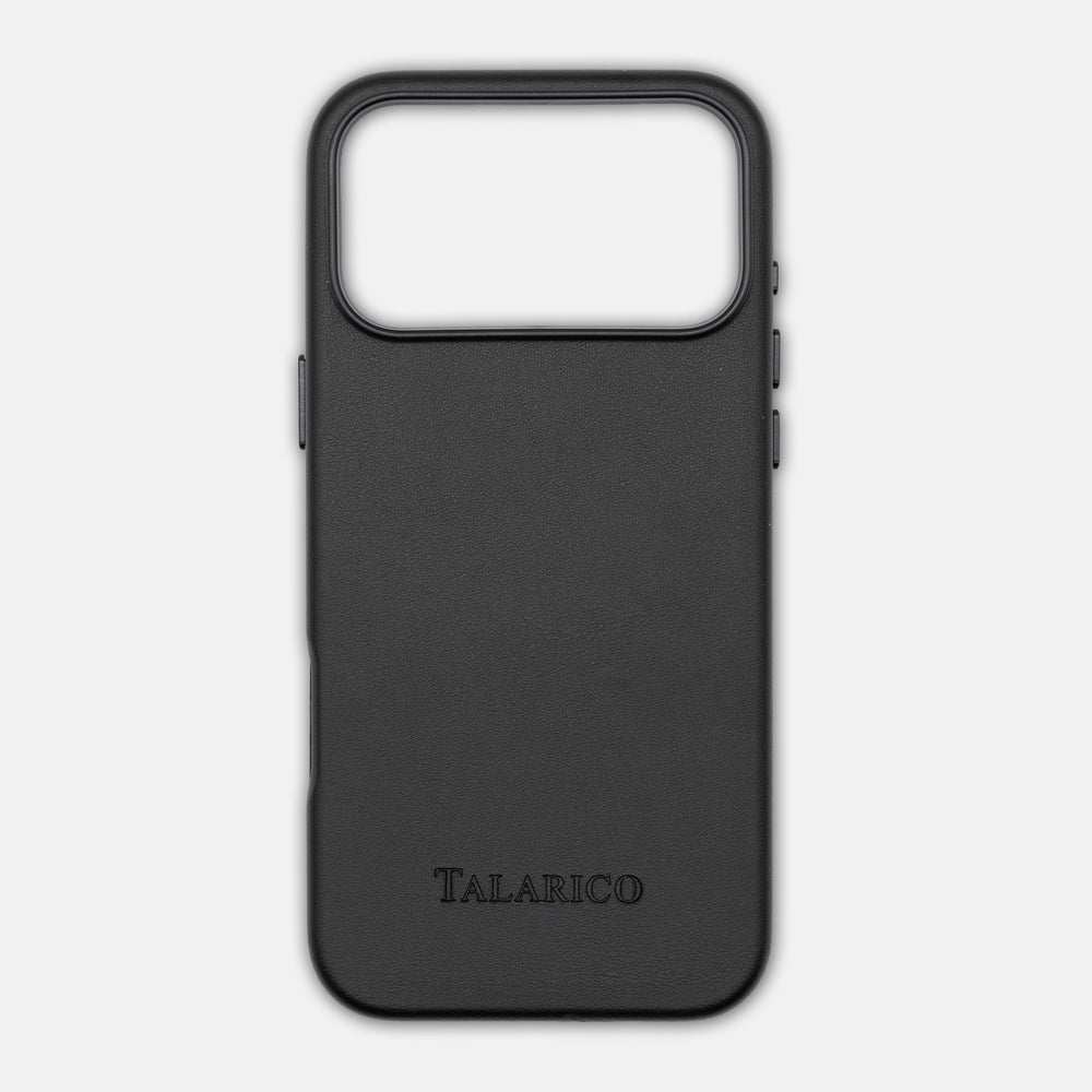 iPhone 17 Pro Max Leather Hard Case | Excellence on a Grand Scale | Black