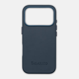 Rigid Leather Case for iPhone 17 Pro | The Essence of Digital Luxury | Blue