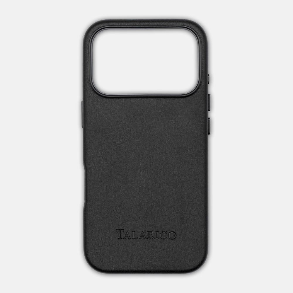 iPhone 17 Pro Leather Hard Case | The Epitome of Digital Luxury | Black