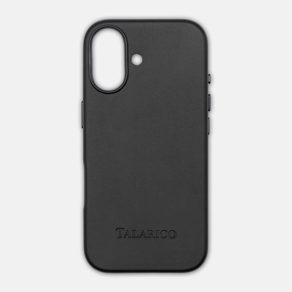 iPhone 17 Leather Hard Case | Excellence and Technology | Black