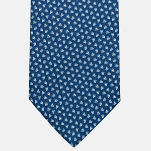 Cravatta 3 pieghe in Seta, Micro Fantasia, Azzurro Celeste - JA056125-13