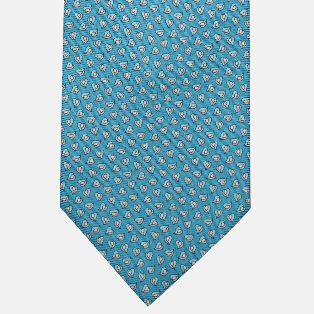 Cravatta 3 pieghe in Seta, Micro Fantasia, Piscina - JA056125-6