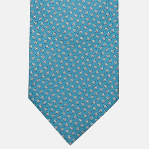 Cravatta 3 pieghe in Seta, Micro Fantasia, Piscina - JA056125-6