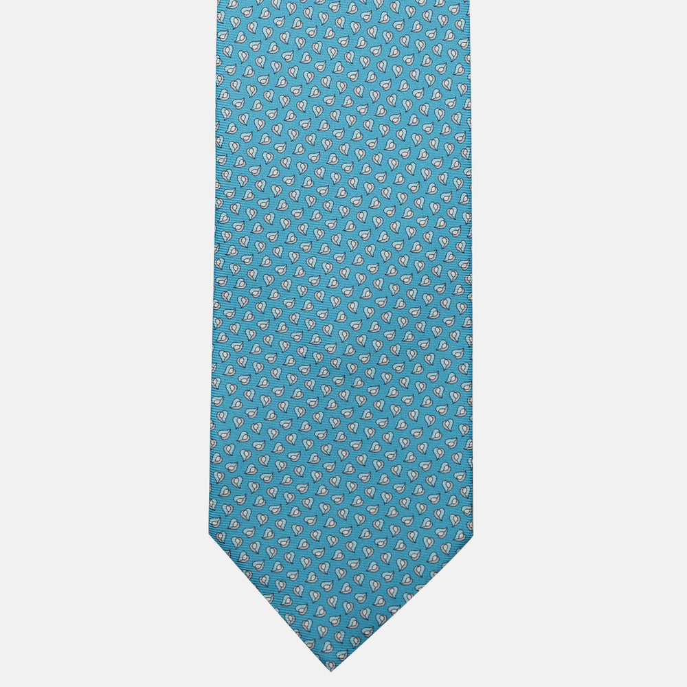 Cravatta 3 pieghe in Seta, Micro Fantasia, Piscina - JA056125-6