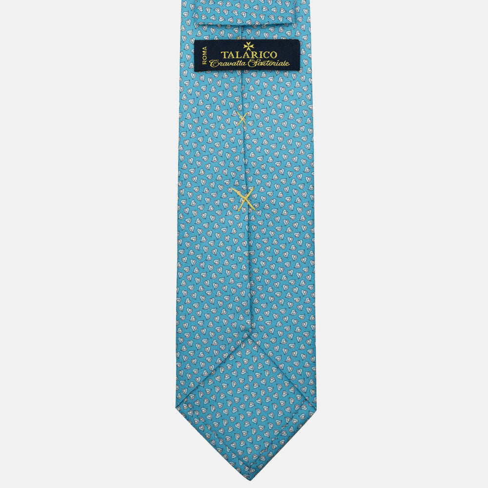 Cravatta 3 pieghe in Seta, Micro Fantasia, Piscina - JA056125-6
