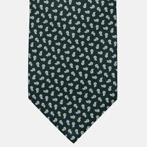 Cravatta 3 pieghe in Seta, Micro Fantasia, Verdone - JA056129-4