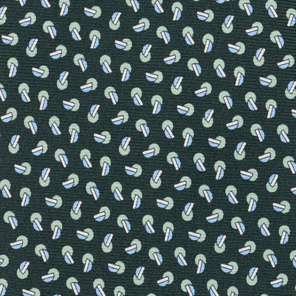 Cravatta 3 pieghe in Seta, Micro Fantasia, Verdone - JA056129-4