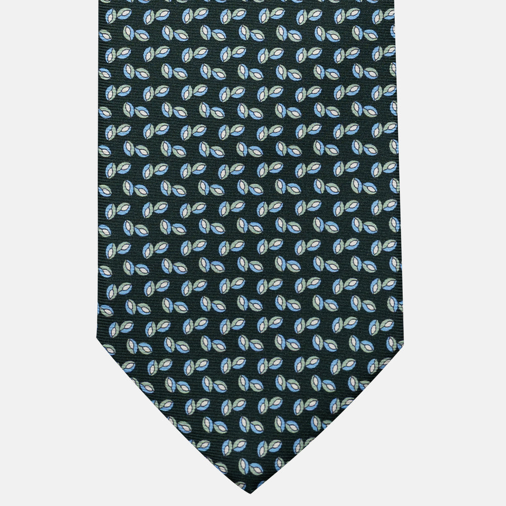 Cravatta 3 pieghe in Seta, Micro Fantasia, Verdone - JA056336-5