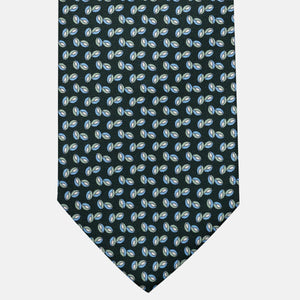 Cravatta 3 pieghe in Seta, Micro Fantasia, Verdone - JA056336-5