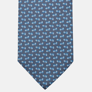 Cravatta 3 pieghe in Seta, Micro Fantasia, Grigio - JA056336-7