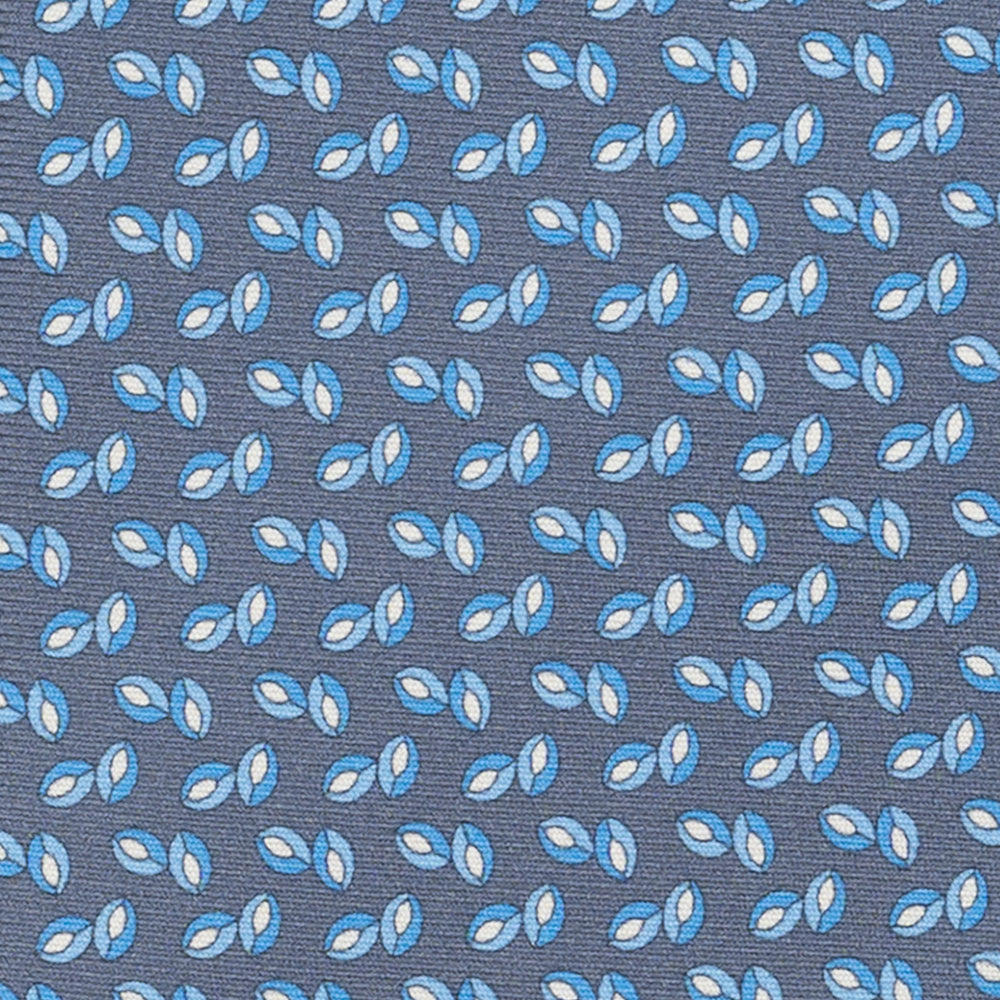 Cravatta 3 pieghe in Seta, Micro Fantasia, Grigio - JA056336-7