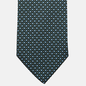 Cravatta 3 pieghe in Seta, Fantasia Geometrica, Verdone - JA056664-2
