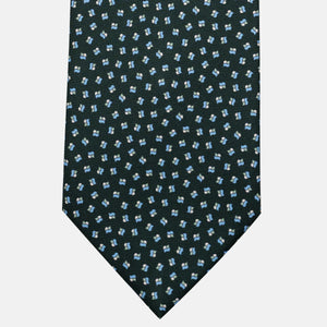 Cravatta 3 pieghe in Seta, Micro Fantasia, Verdone - JA056667-4