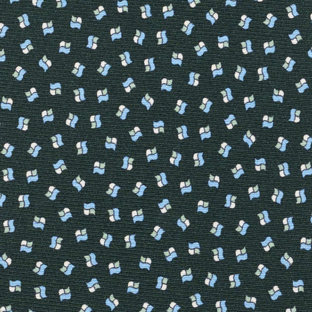 Cravatta 3 pieghe in Seta, Micro Fantasia, Verdone - JA056667-4