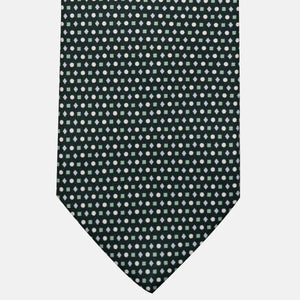 Cravatta 3 pieghe in Seta, Fantasia Geometrica, Verdone - JA056674-2