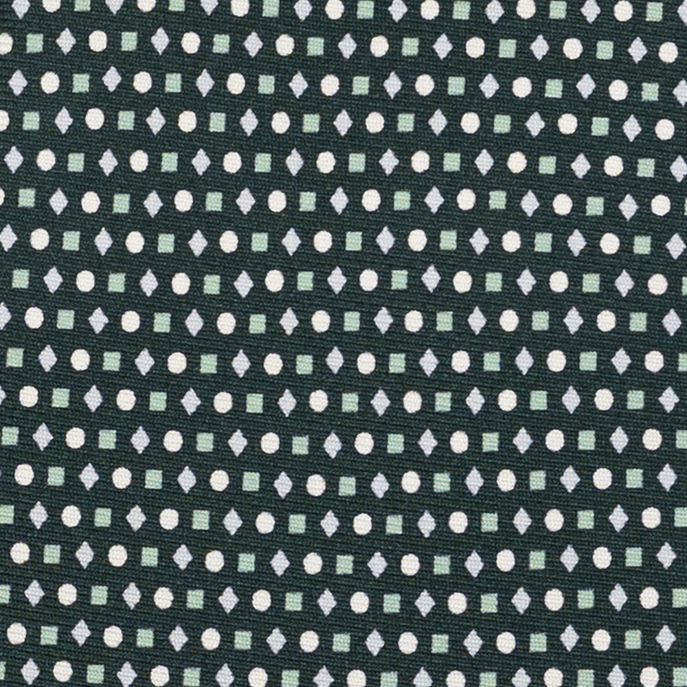 Cravatta 3 pieghe in Seta, Fantasia Geometrica, Verdone - JA056674-2