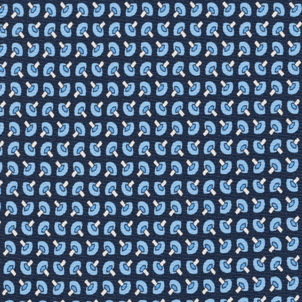 Cravatta 3 pieghe in Seta, Micro Fantasia, Blu Celeste - JA056676-10