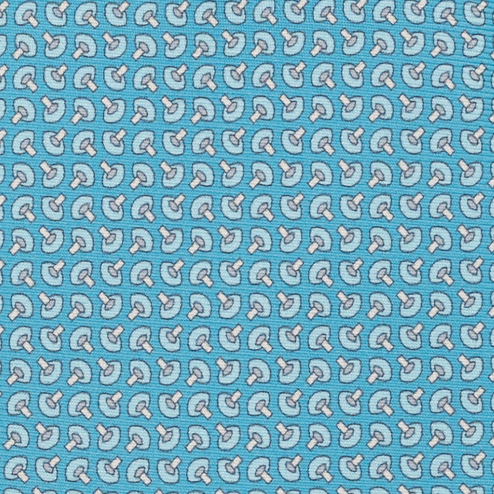 Cravatta 3 pieghe in Seta, Micro Fantasia, Piscina - JA056676-12