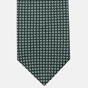 Cravatta 3 pieghe in Seta, Micro Fantasia, Verdone - JA056676-2