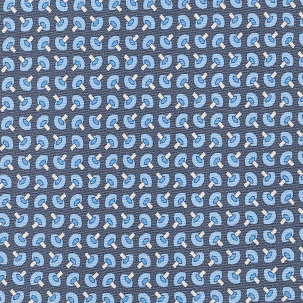 Cravatta 3 pieghe in Seta, Micro Fantasia, Grigio - JA056676-4