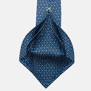 7-Fold Silk Tie with Floral Pattern in Light Blue - JA057079-9