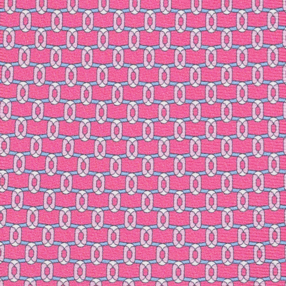 3-Fold Silk Tie, Chain Pattern, Pink - JA058625_6