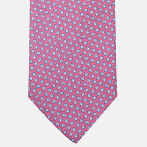 Cravatta 3 pieghe in Seta, Micro Fantasia, Rosa - JA058632_11