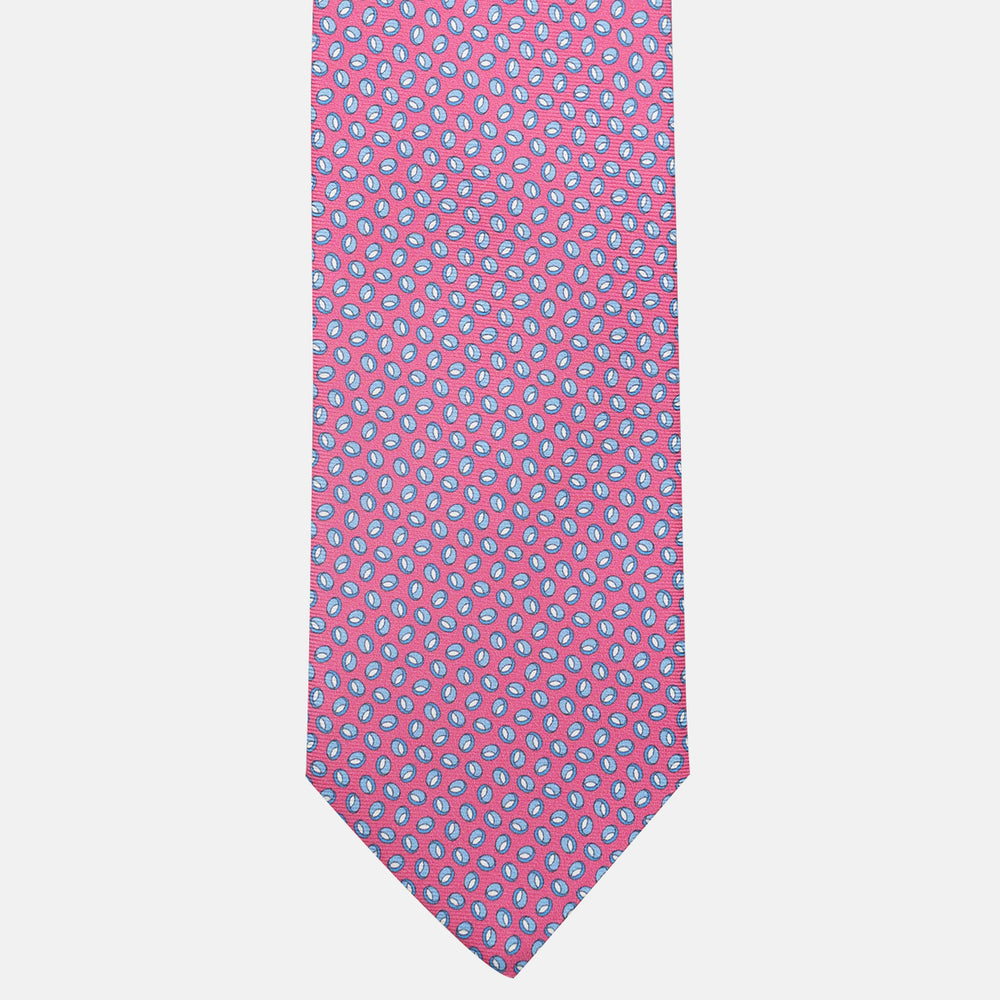 3-Fold Silk Tie, Micro Pattern, Pink - JA058632_11