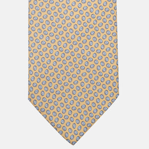 Cravatta 3 pieghe in Seta, Micro Fantasia, Giallo - JA058632_9