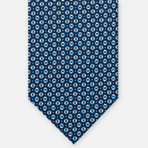 3-Fold Silk Tie, Micro Pattern, Sky Blue - JA058635_11 T