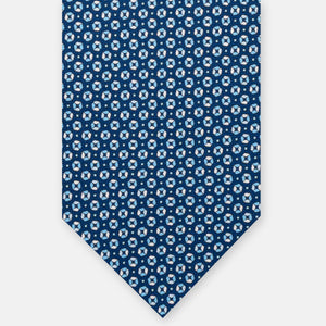 3-Fold Silk Tie, Micro Pattern, Light Blue - JA058635_12 T