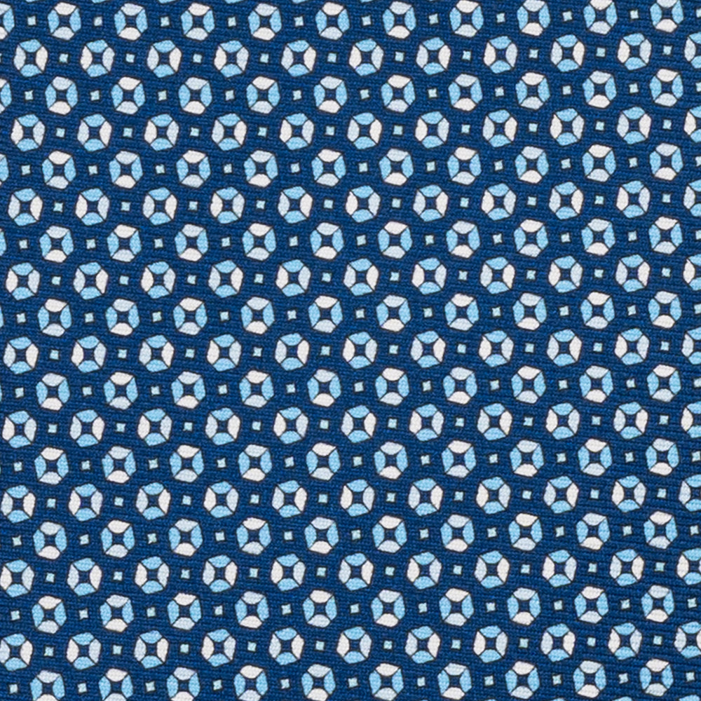 3-Fold Silk Tie, Micro Pattern, Light Blue - JA058635_12 T
