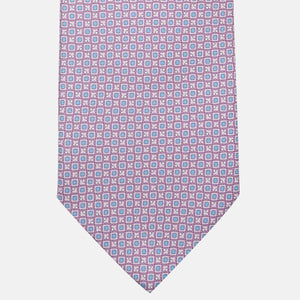Cravatta 3 pieghe in Seta, Micro Fantasia, Rosa - JA059576_5