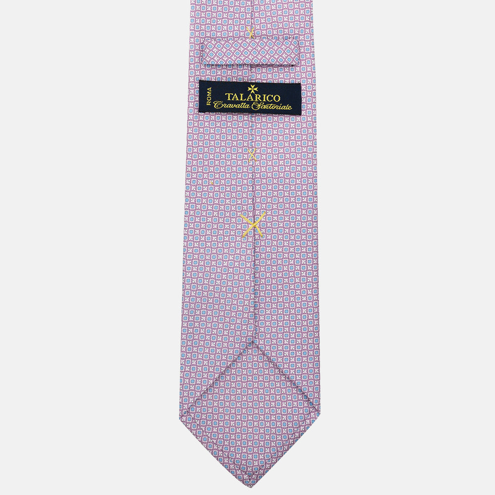 3-Fold Silk Tie, Micro Pattern, Pink - JA059576_5