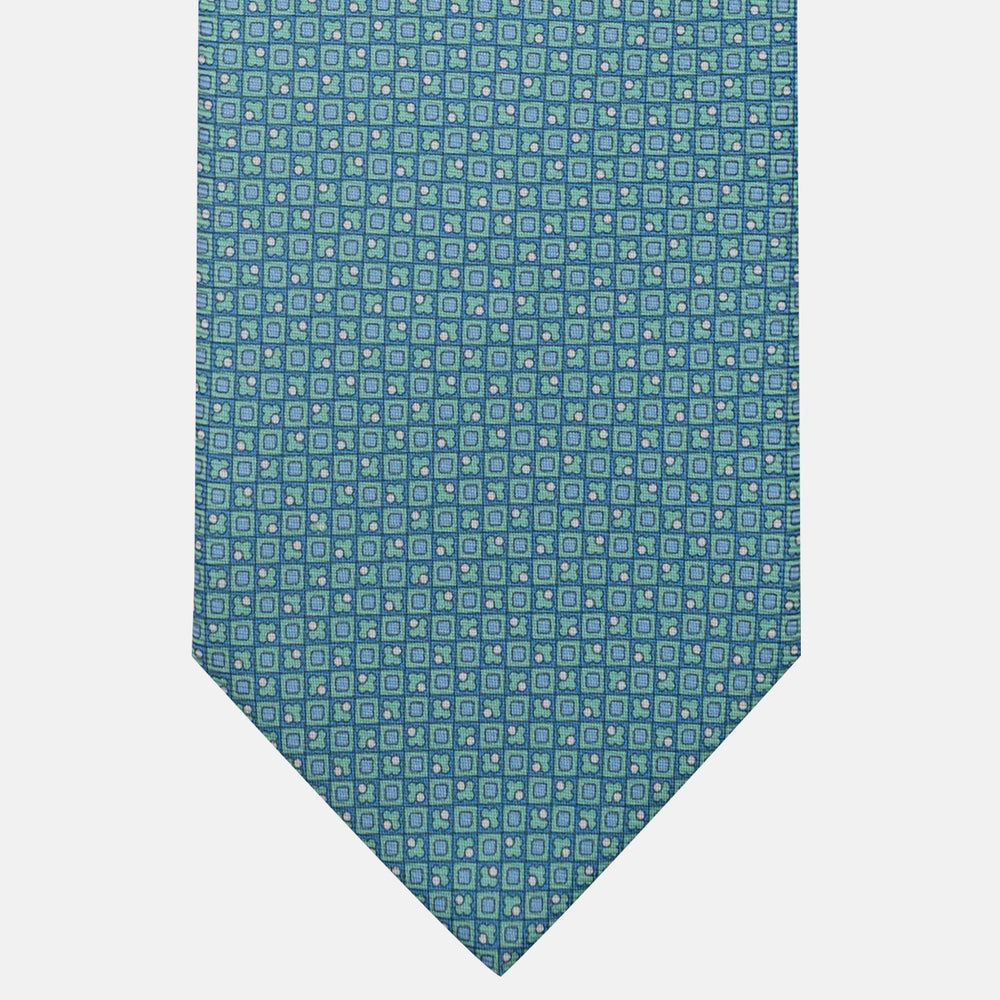 3-Fold Silk Tie, Micro Pattern, Tiffany - JA059576_6