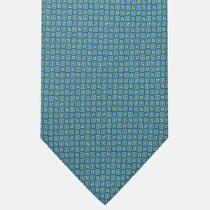 Cravatta 3 pieghe in Seta, Micro Fantasia, Tiffany - JA059576_6