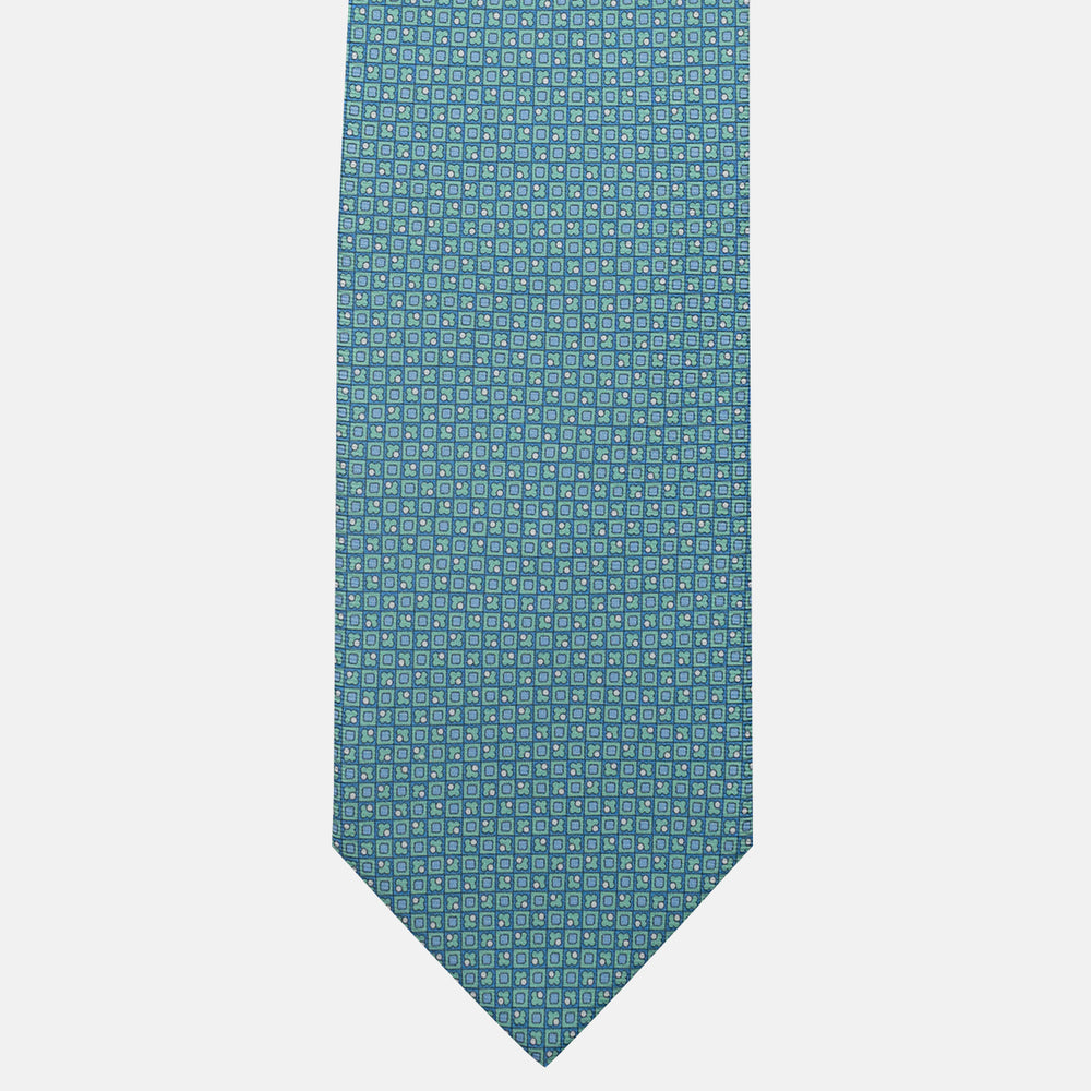 3-Fold Silk Tie, Micro Pattern, Tiffany - JA059576_6