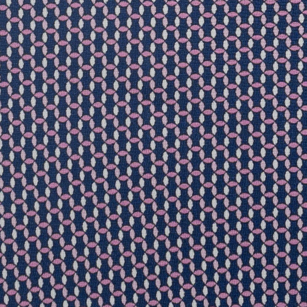 3-Fold Silk Tie, Chain Pattern, Blue Pink - JA059579_10