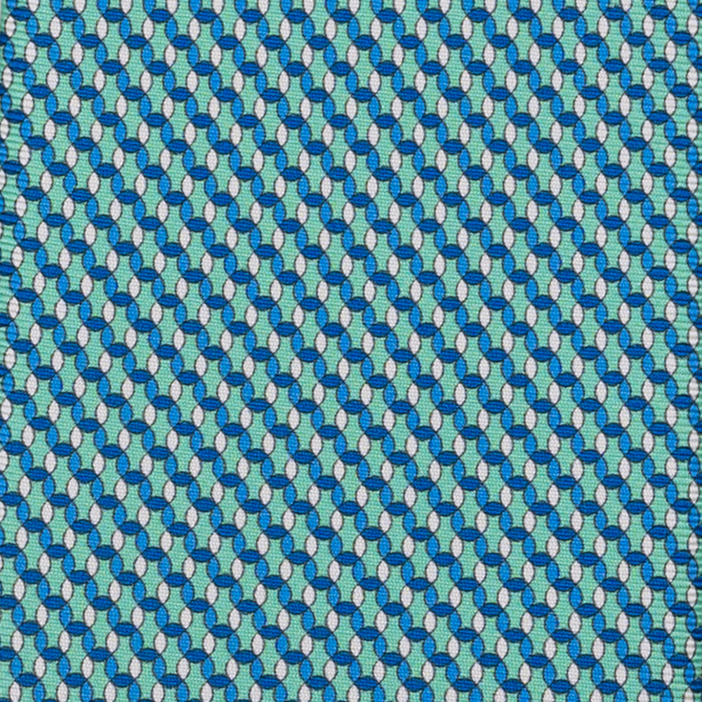 3-Fold Silk Tie, Geometric Pattern, Tiffany - JA059579_11 T