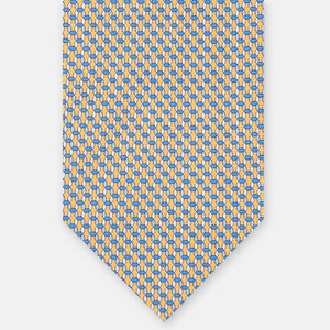 3-Fold Silk Tie, Geometric Pattern, Yellow - JA059579_12 T