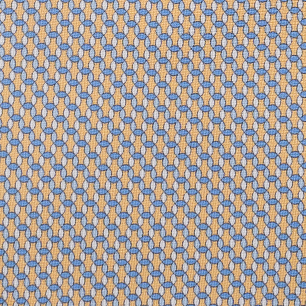 3-Fold Silk Tie, Chain Pattern, Yellow - JA059579_12